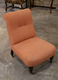 English Slipper Chair, Howard & Sons Style