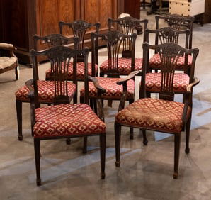 8 Georgian Mahogany Dining Chairs