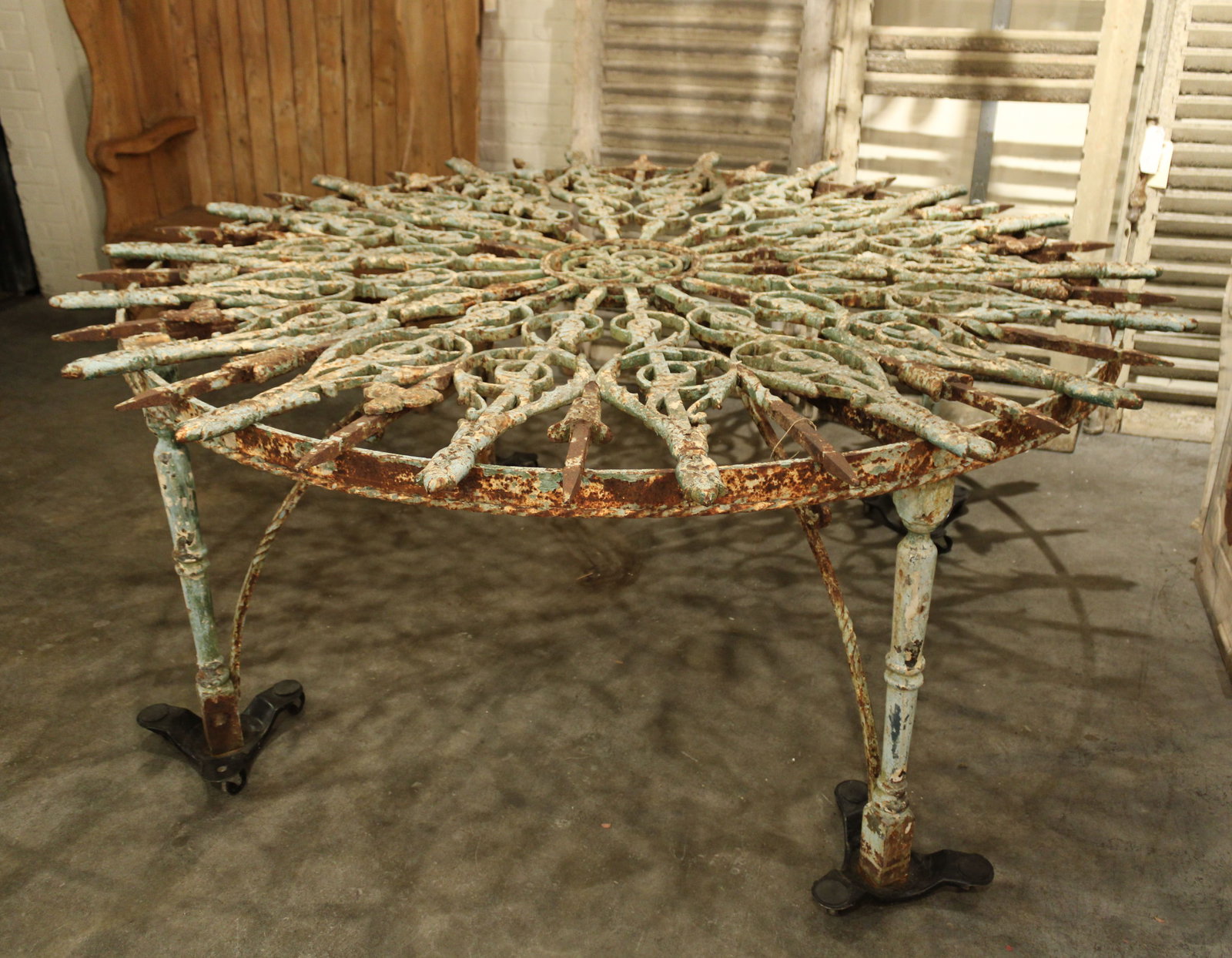 Cast and Wrought Iron Garden Table (1 of 6)