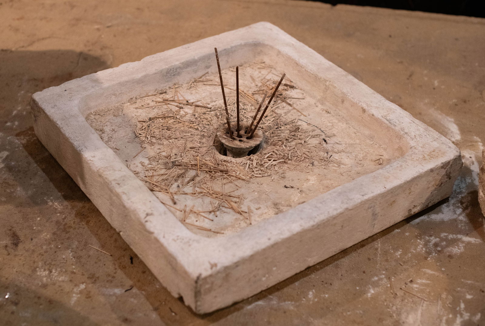 Carved Stone Fountain Basin (1 of 3)