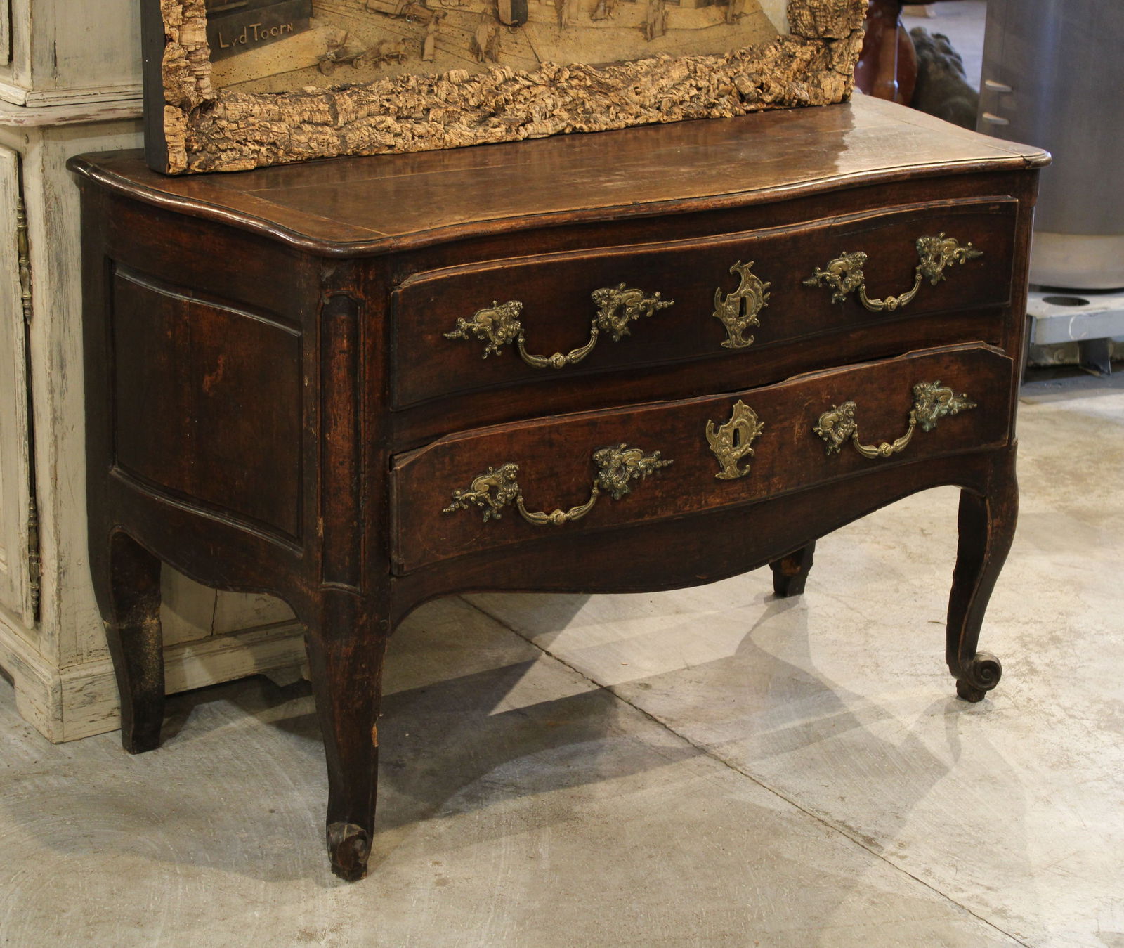 Antique Italian Carved Walnut Commode (1 of 7)