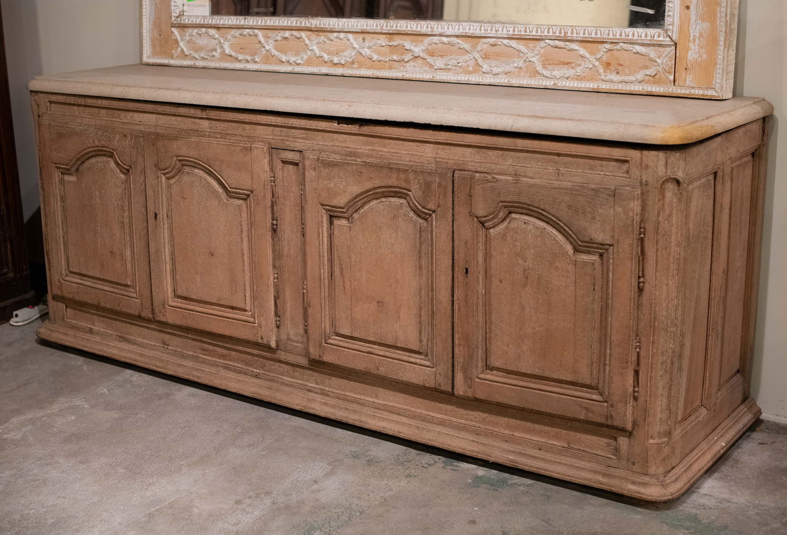 19th C Stone Top Sideboard Buffet (1 of 7)