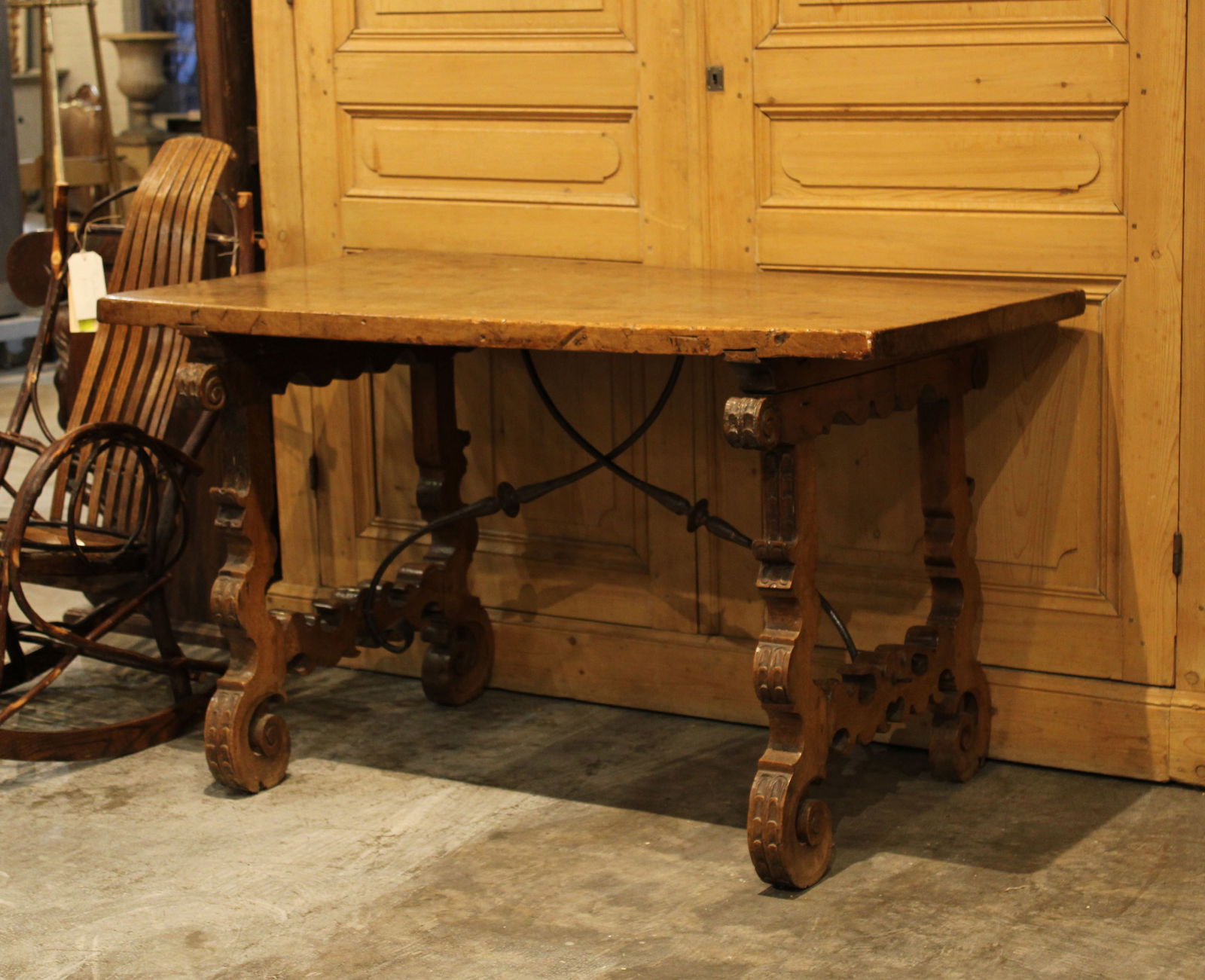 Spanish Walnut Trestle Table (1 of 4)