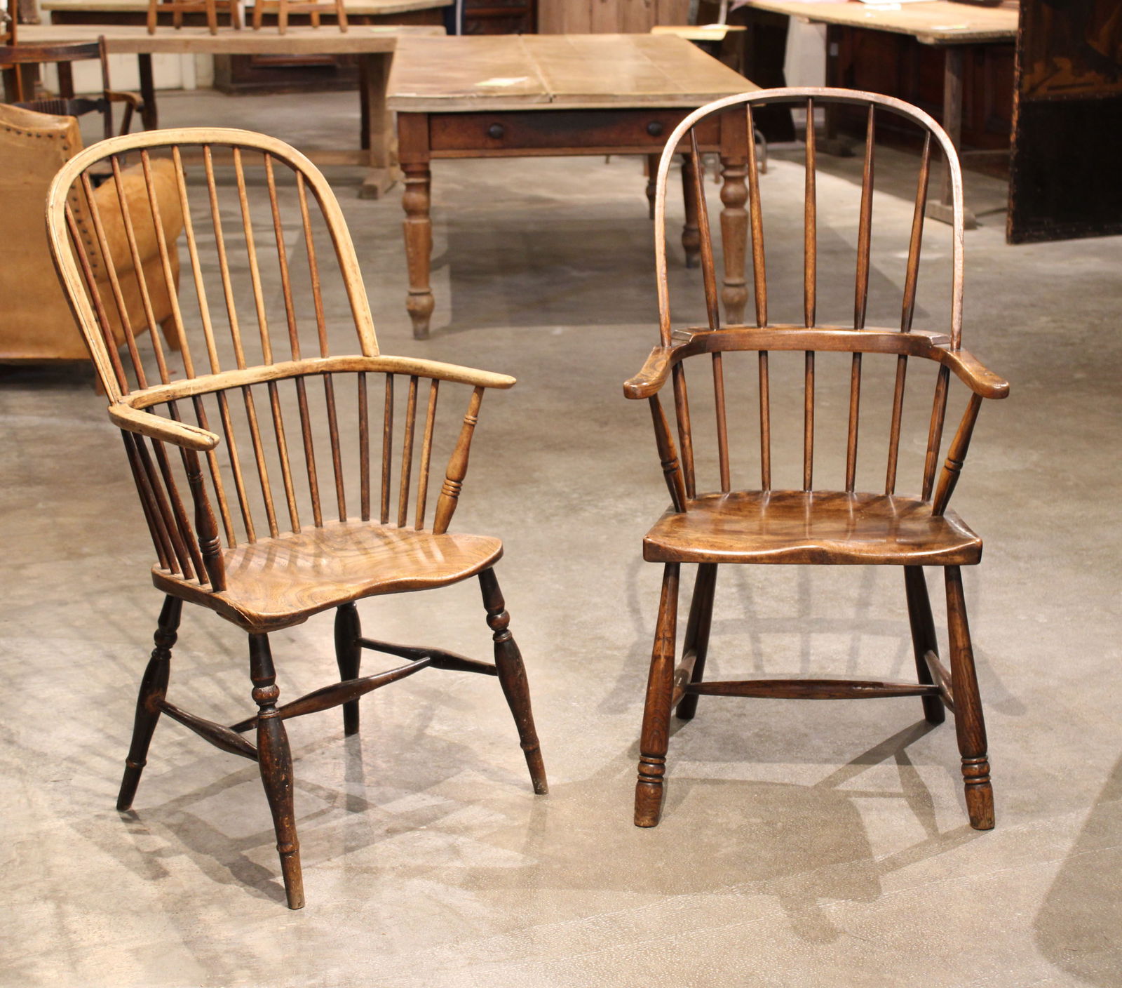 Group of 2 English Windsor Armchairs (1 of 6)