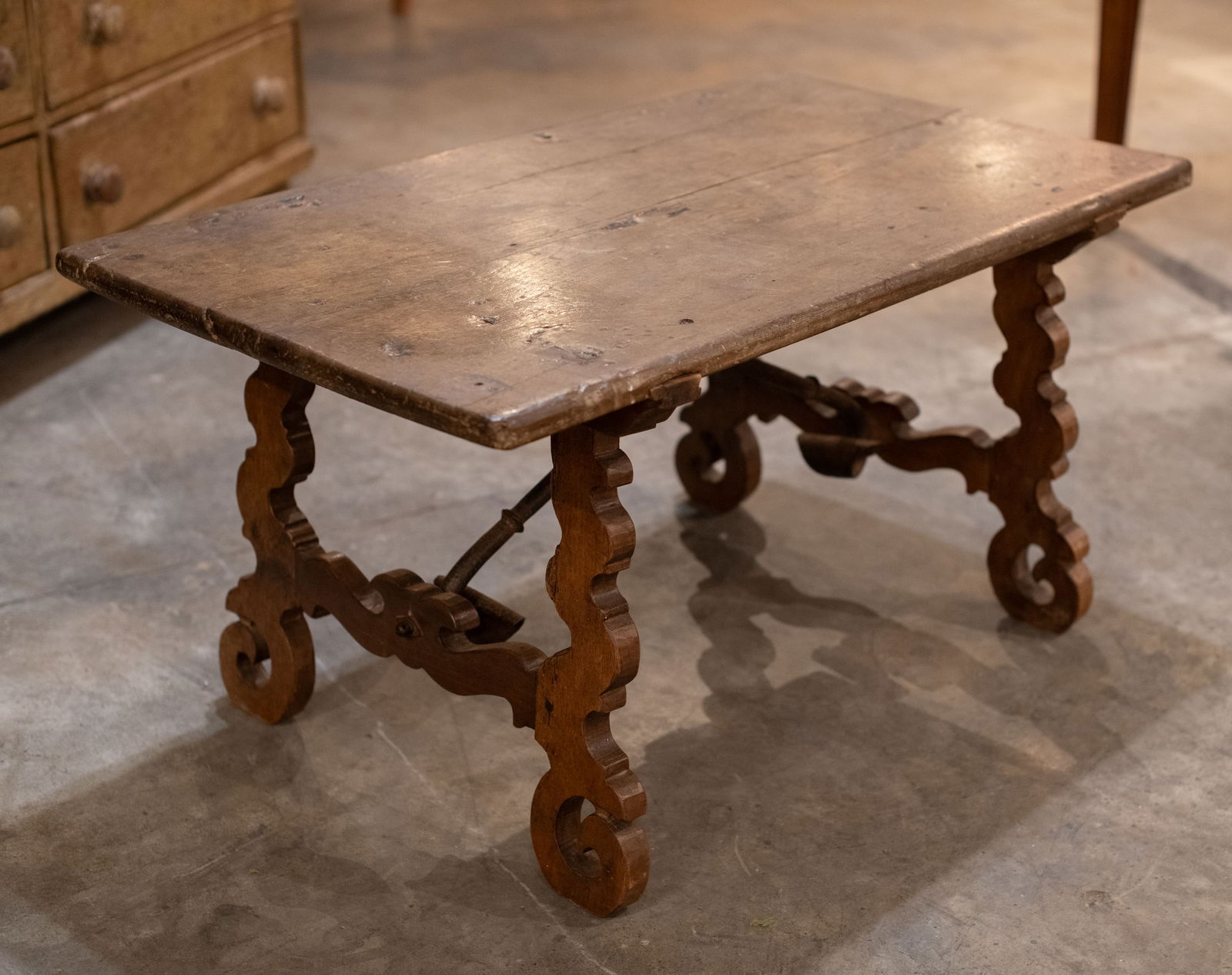 Antique Spanish Walnut Low Table (1 of 6)