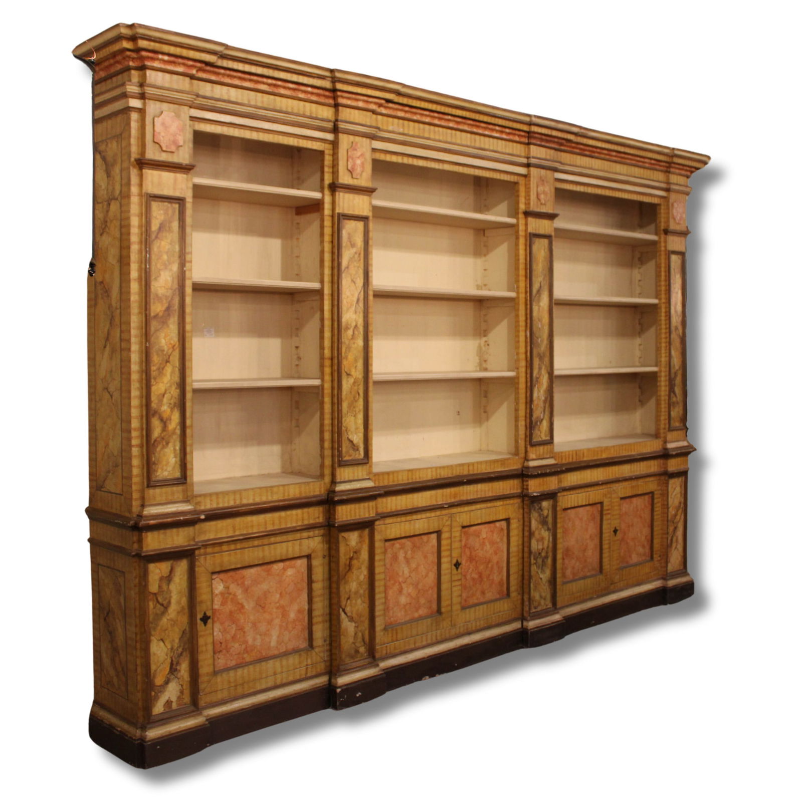 Italian Faux Painted Bookcase, Store Display (1 of 8)