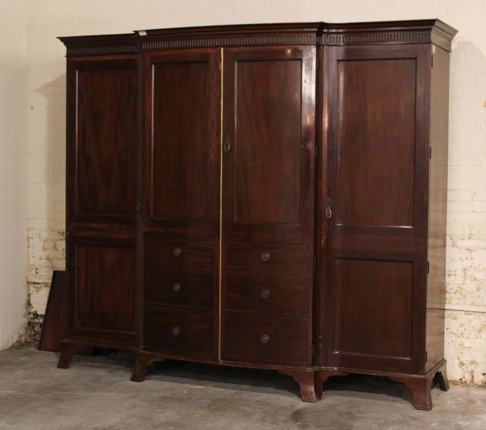 English Mahogany Wardrobe (1 of 8)