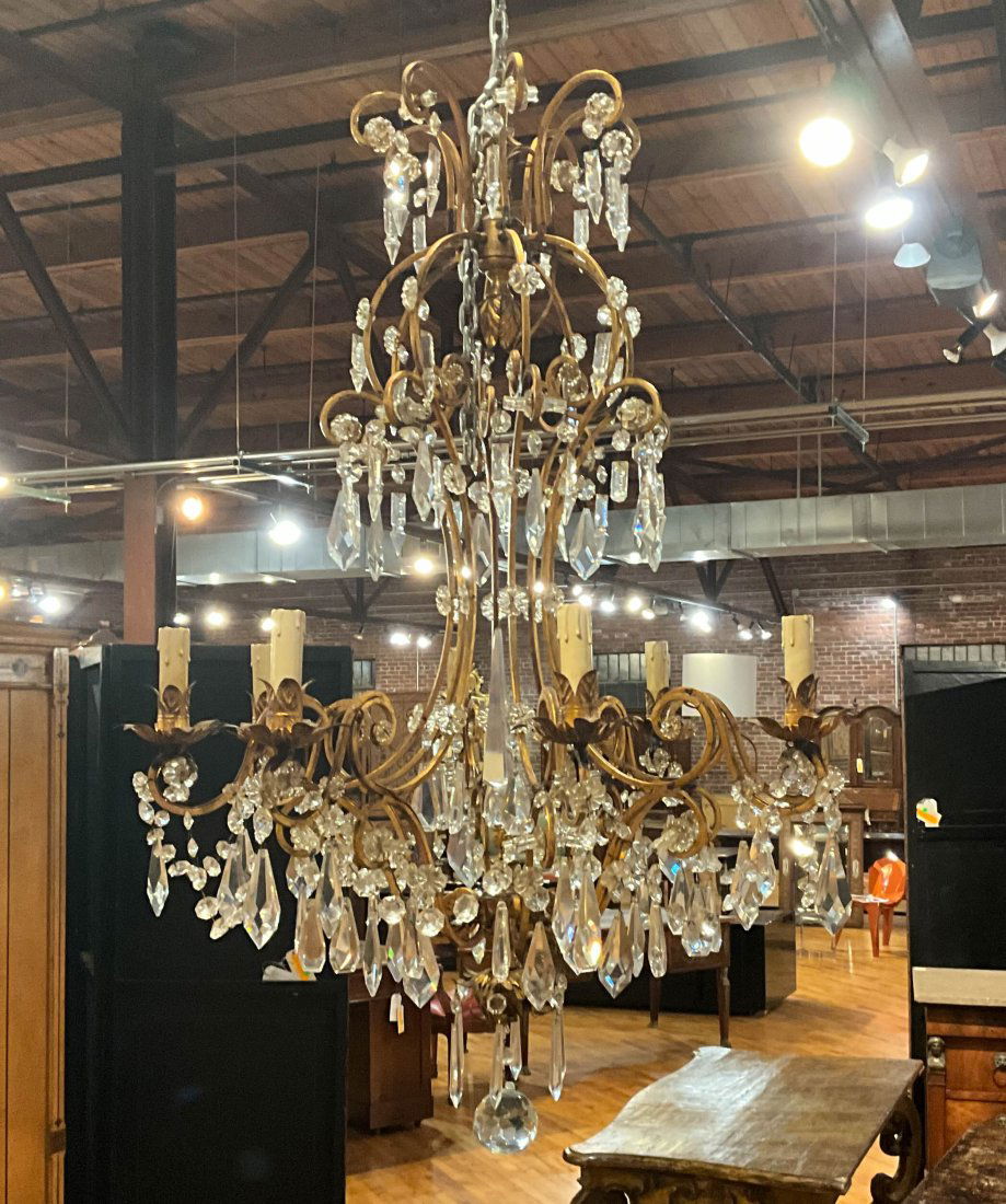 Italian Wrought Iron Chandelier (1 of 12)