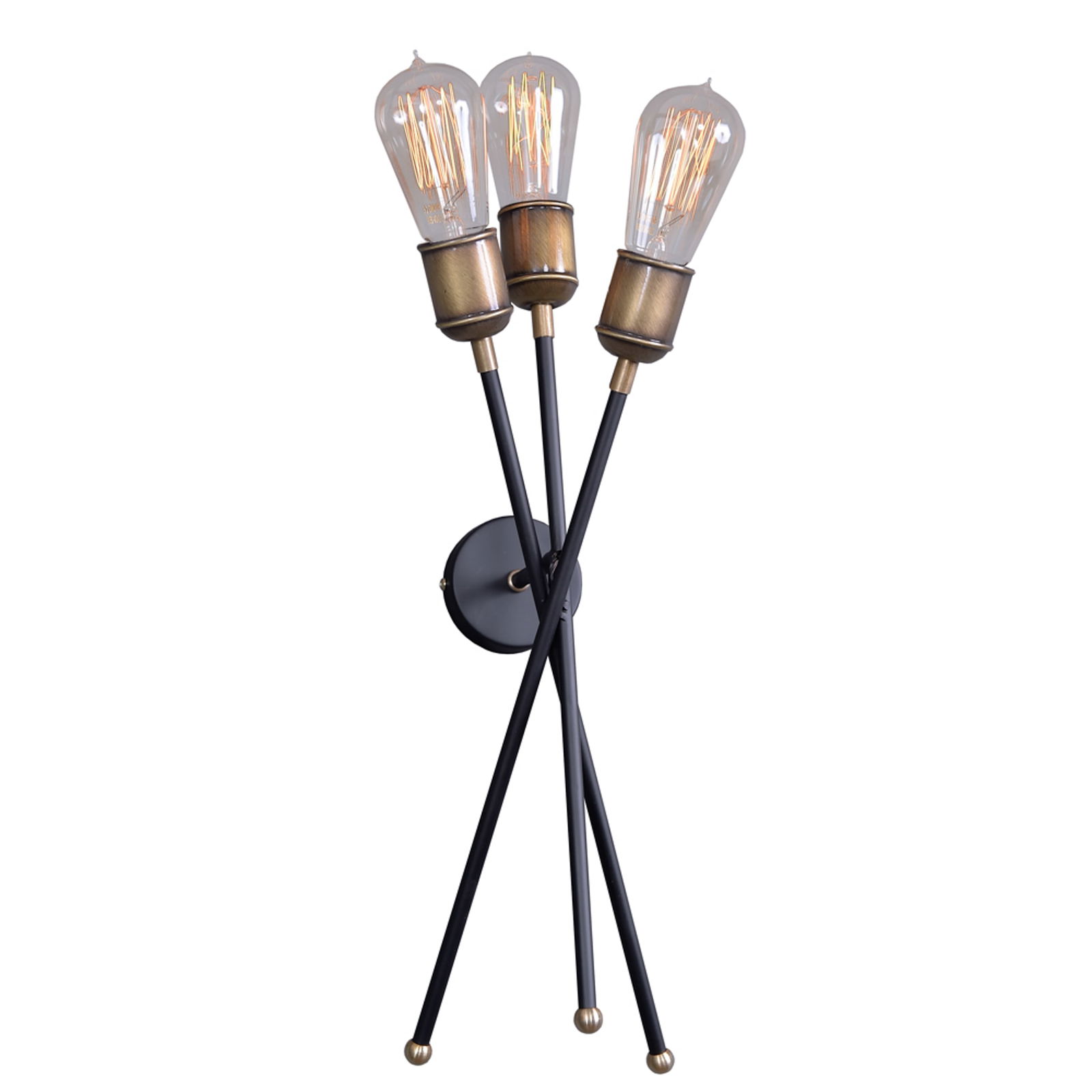 European Modernist 3 Torch Wall Sconce (1 of 5)