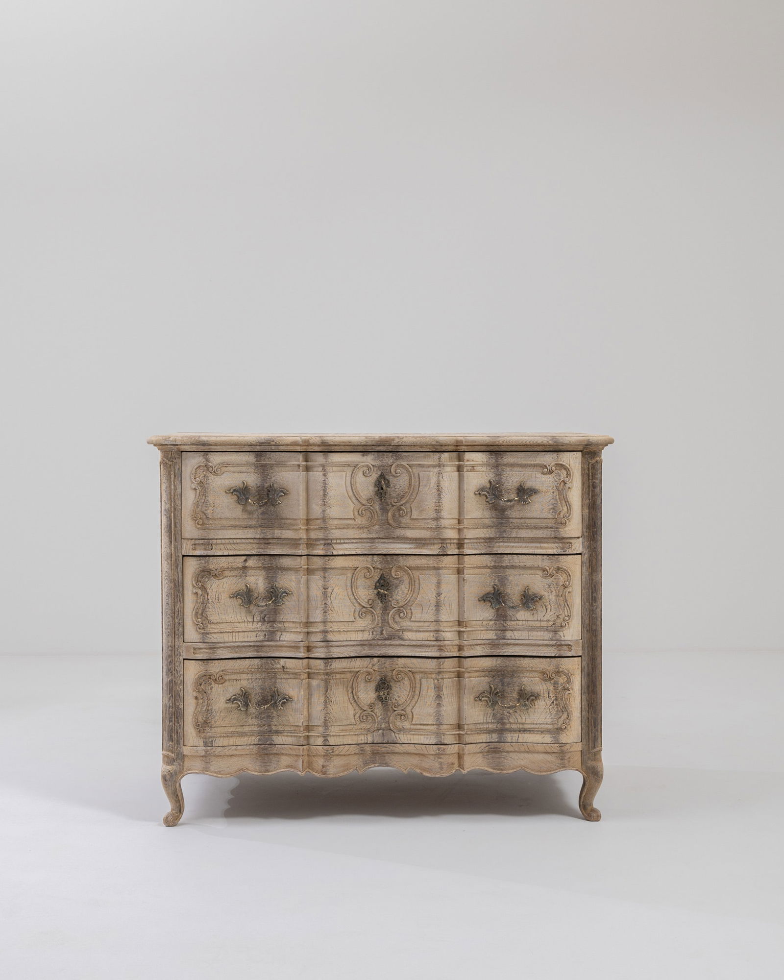 Antique French Louis XV Style Commode, Ceruse (1 of 6)