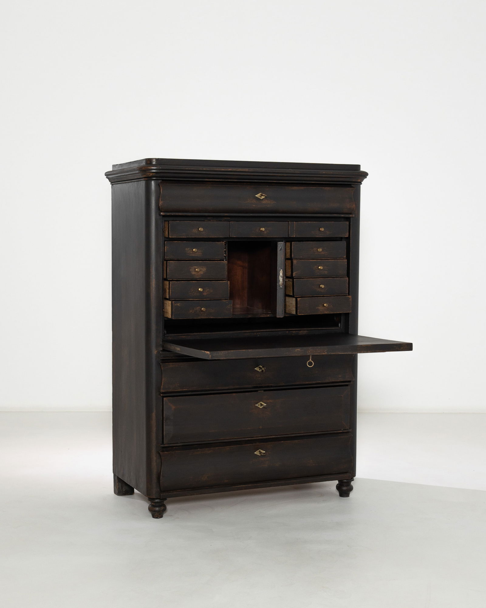 Antique French Secretaire Abattant, Desk (1 of 8)