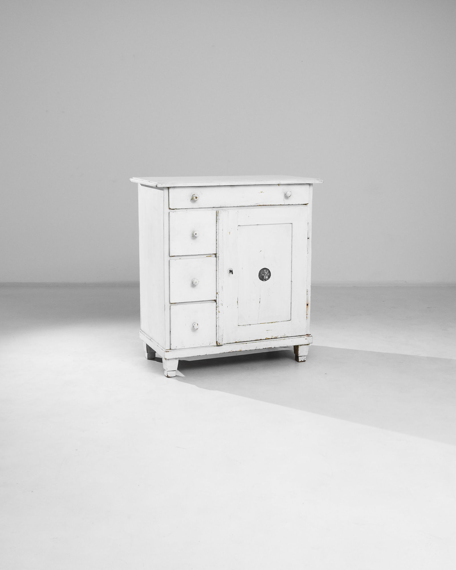 White Wash French Cabinet Stand (1 of 5)