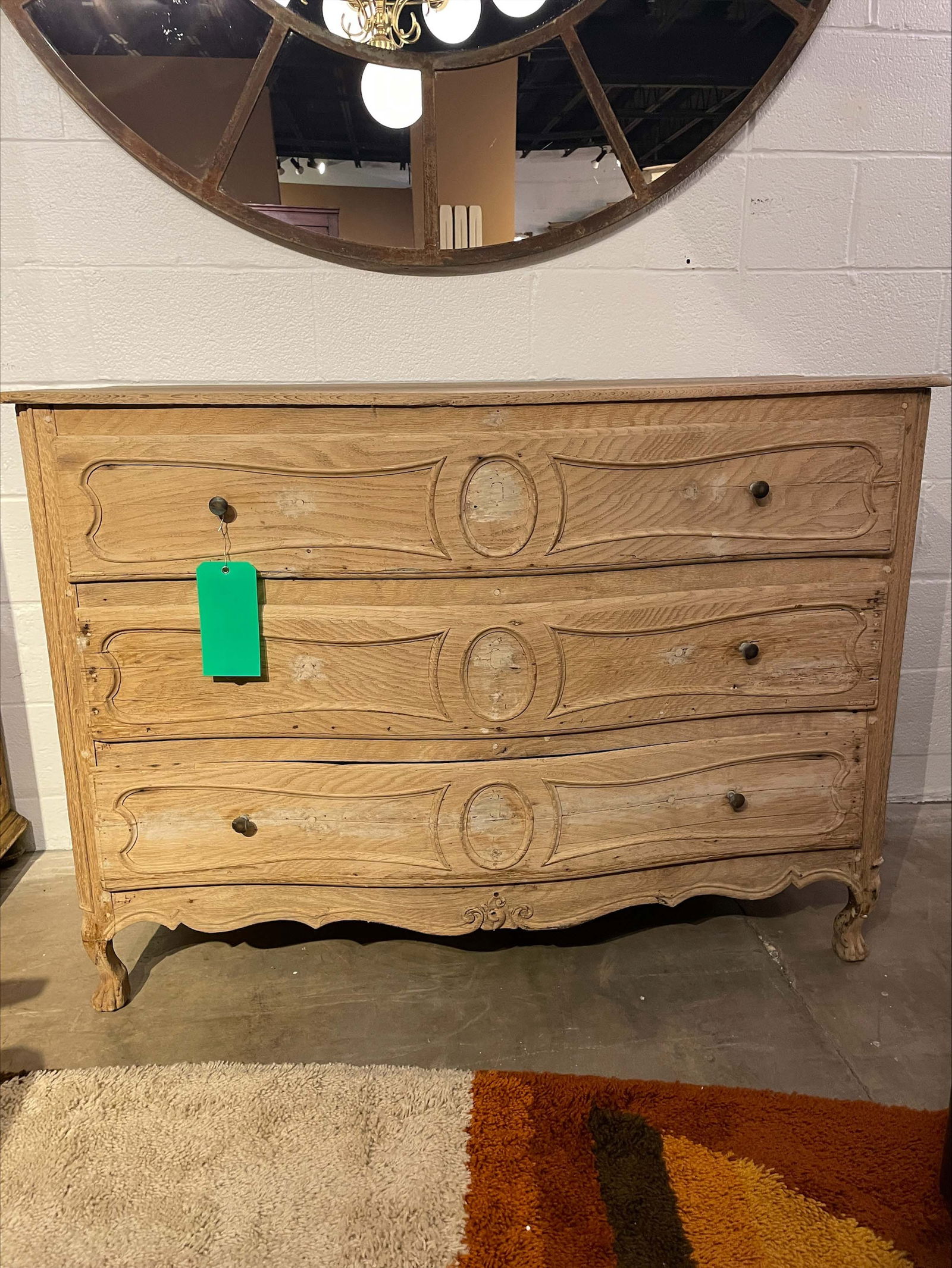 Antique French Commode, Scrubbed Oak (1 of 3)