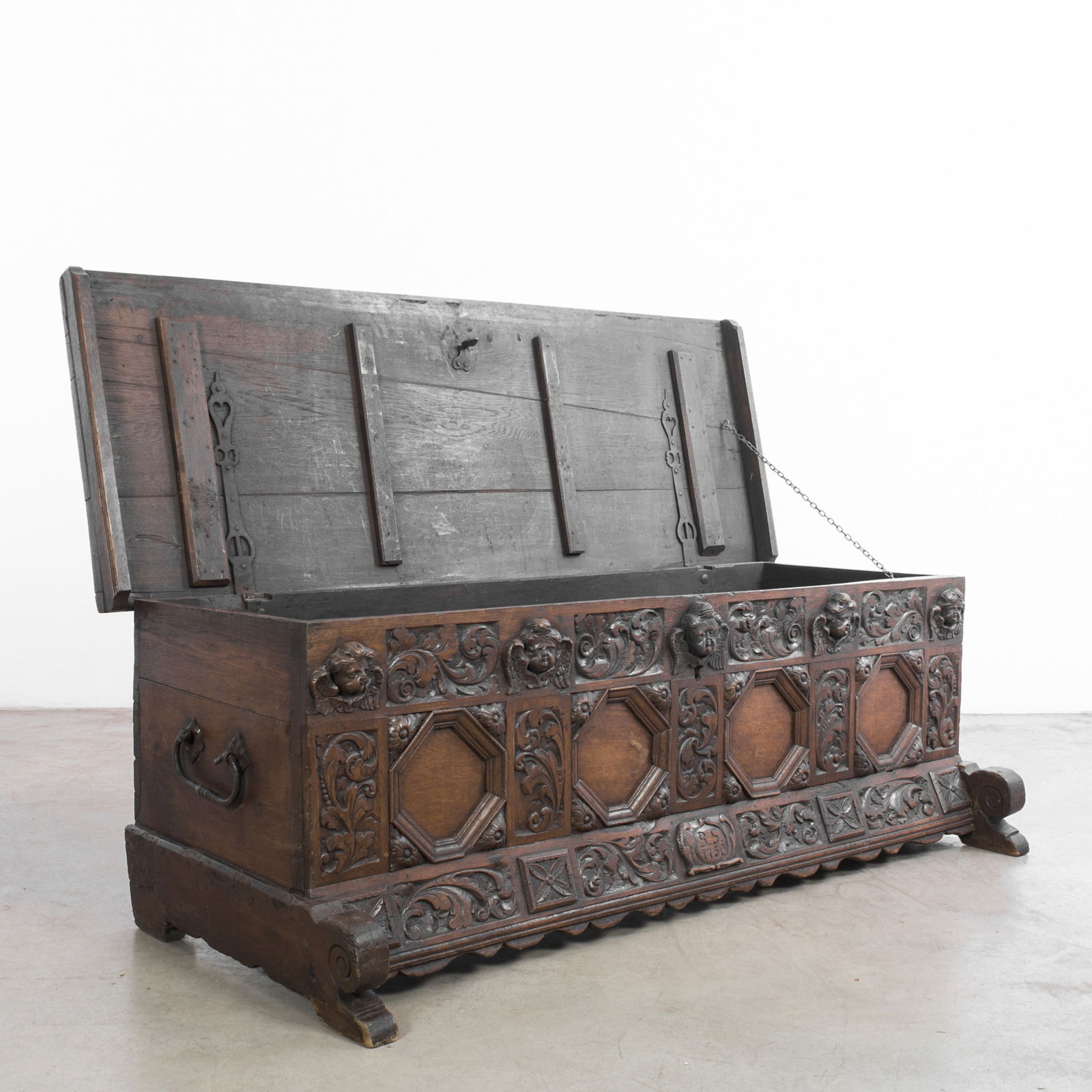 Antique German Coffer, Blanket Chest (1 of 10)