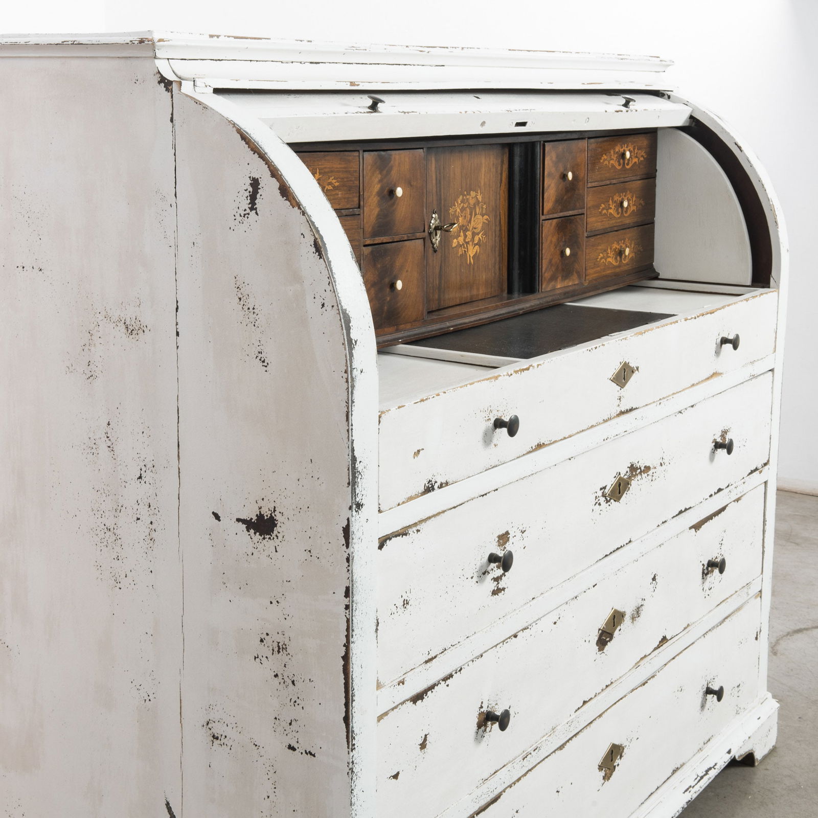 Antique Danish Cylinder Desk (1 of 10)