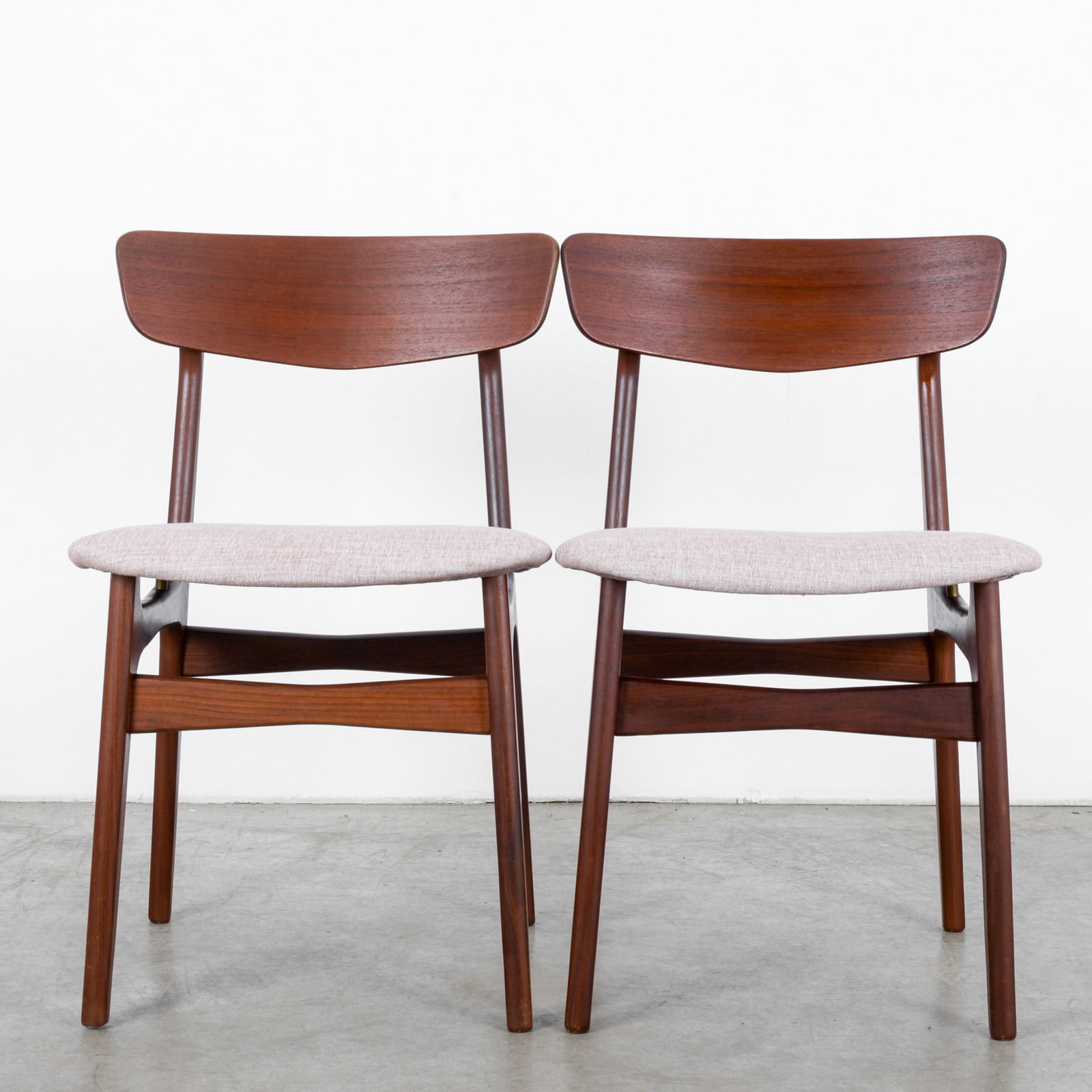 Pair Vintage Danish Modern Dining Chairs (1 of 9)