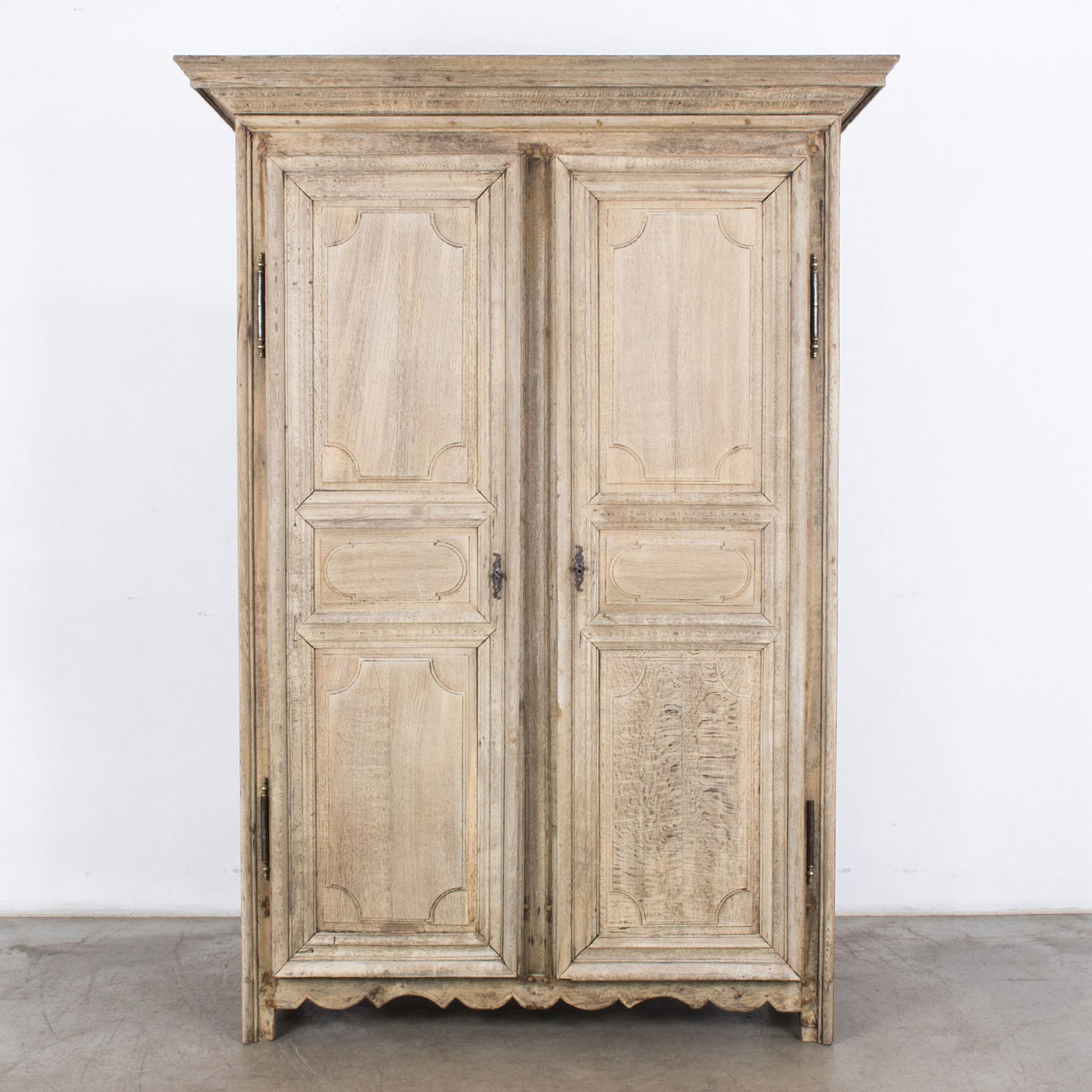Antique French Cerused Oak Armoire (1 of 11)