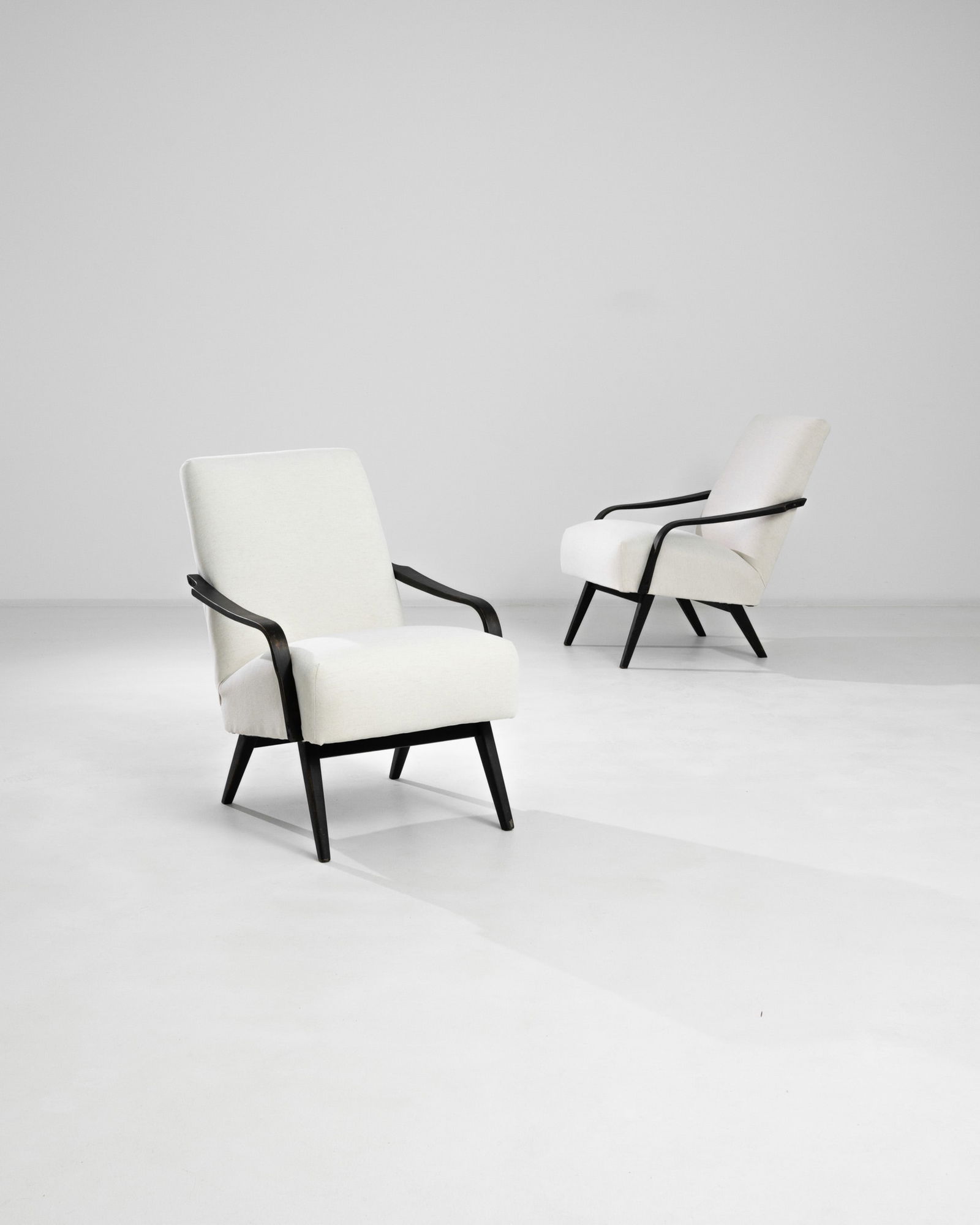 Pair MCM Upholstered Armchairs (1 of 3)