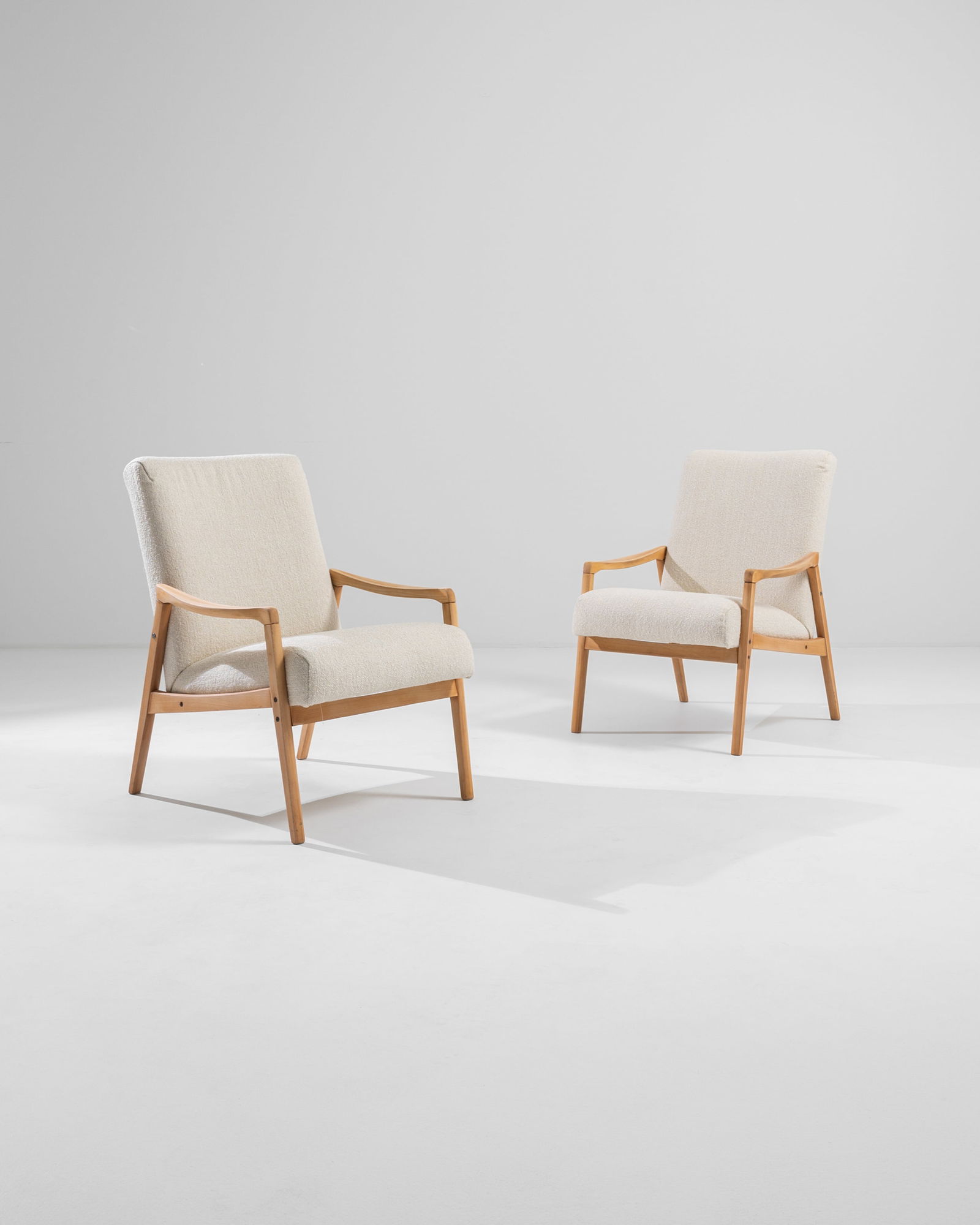 Pair MCM European A-Frame Lounge Chairs (1 of 10)