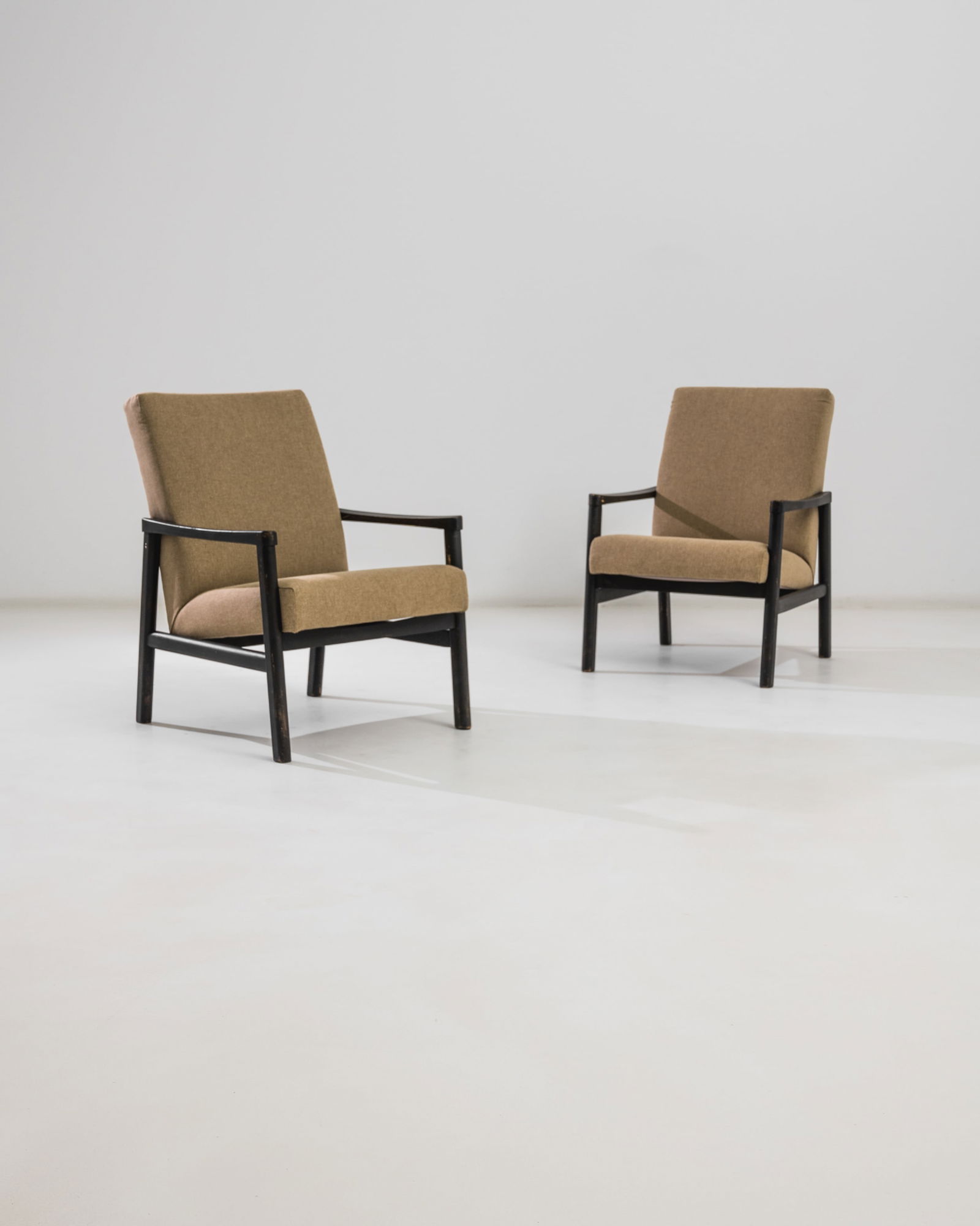 Pair Modern Continental Lounge Chairs (1 of 5)