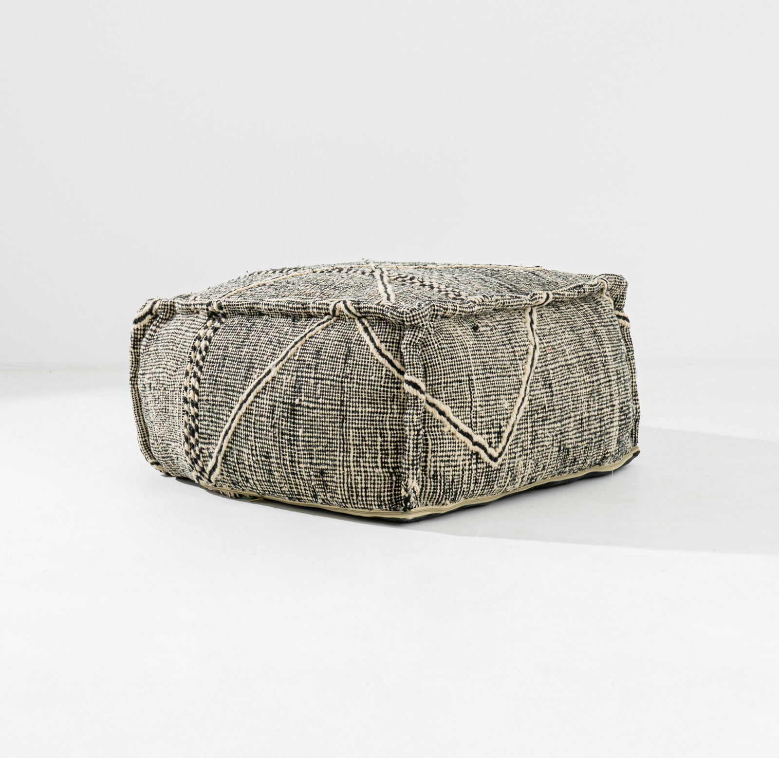 Moroccan Tribal Textile Pouf (1 of 3)