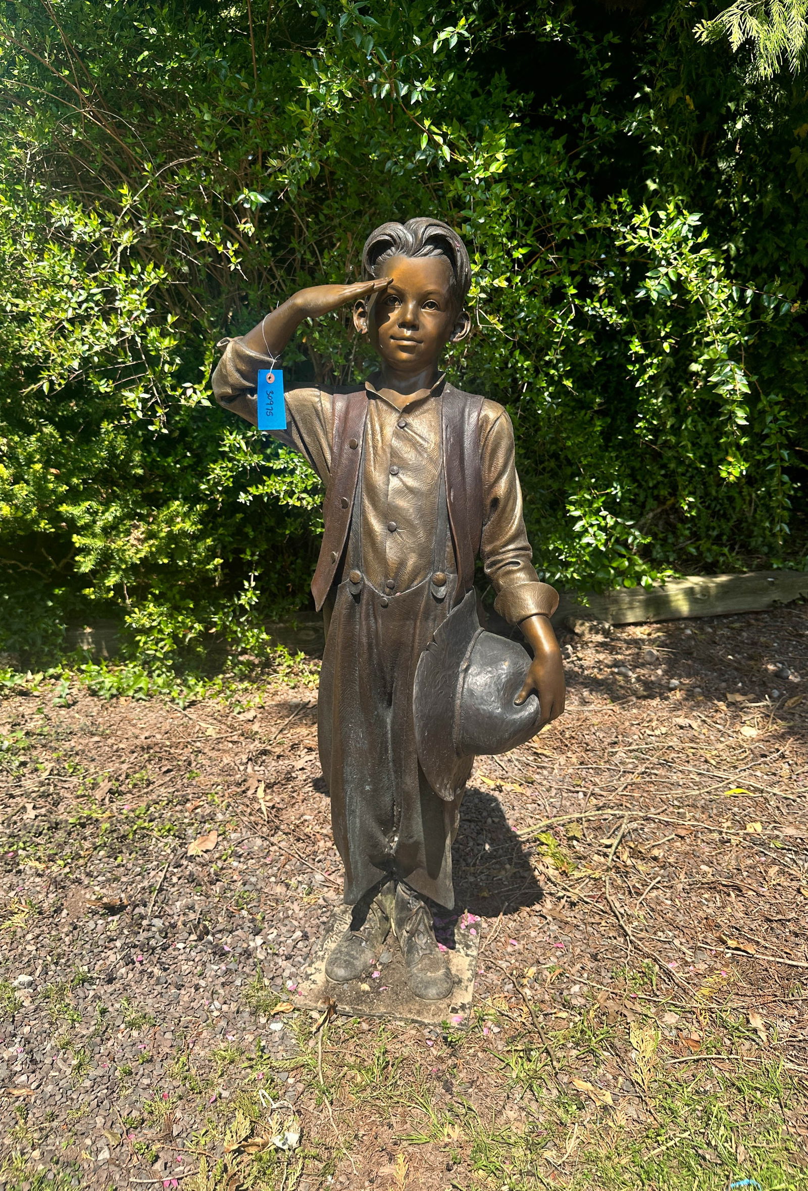 Boy Saluting, Ed Hlavka, Bronze Sculpture (1 of 8)
