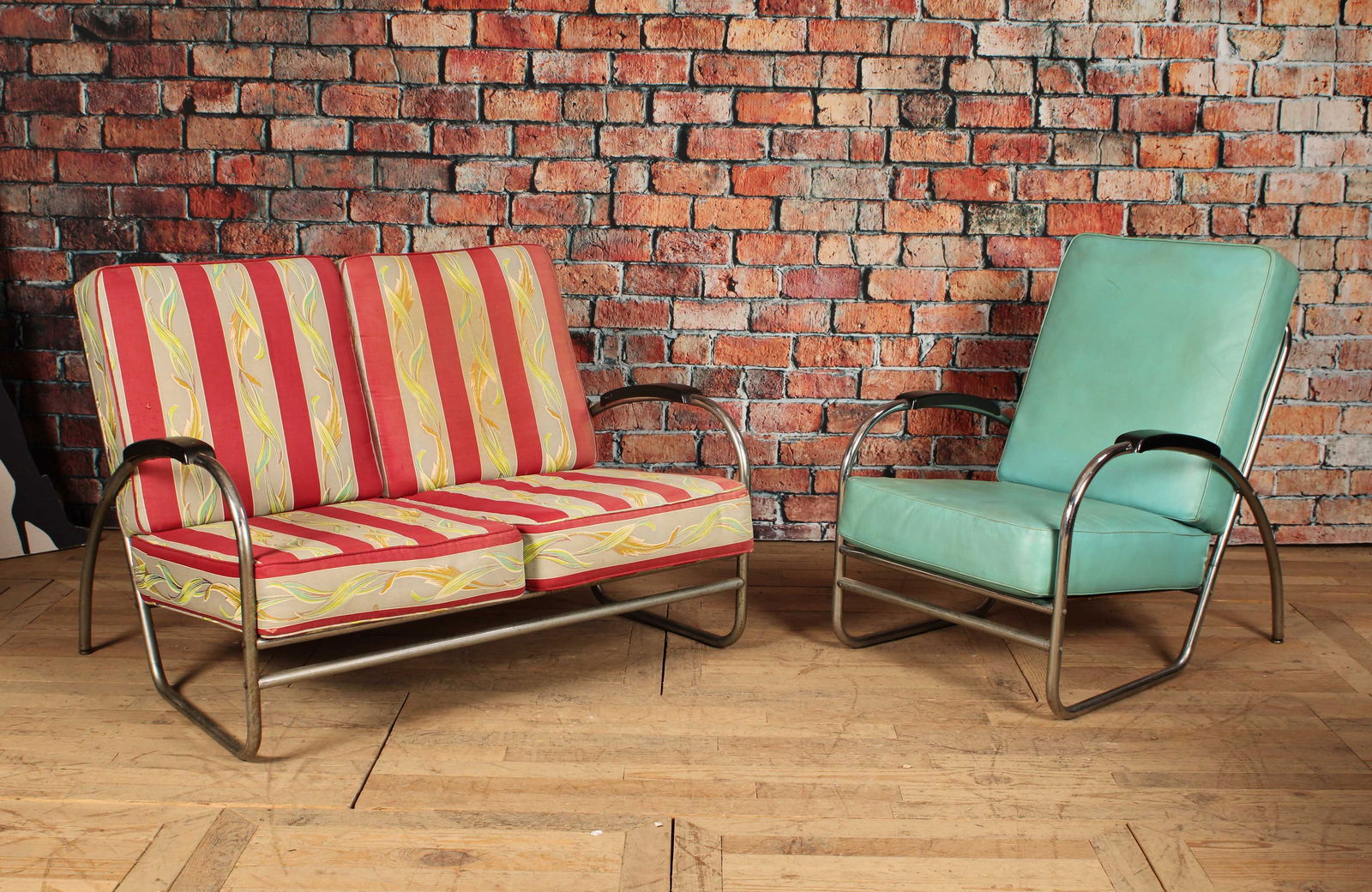 Woflgang Hoffmann Suite, Armchair and Settee (1 of 7)