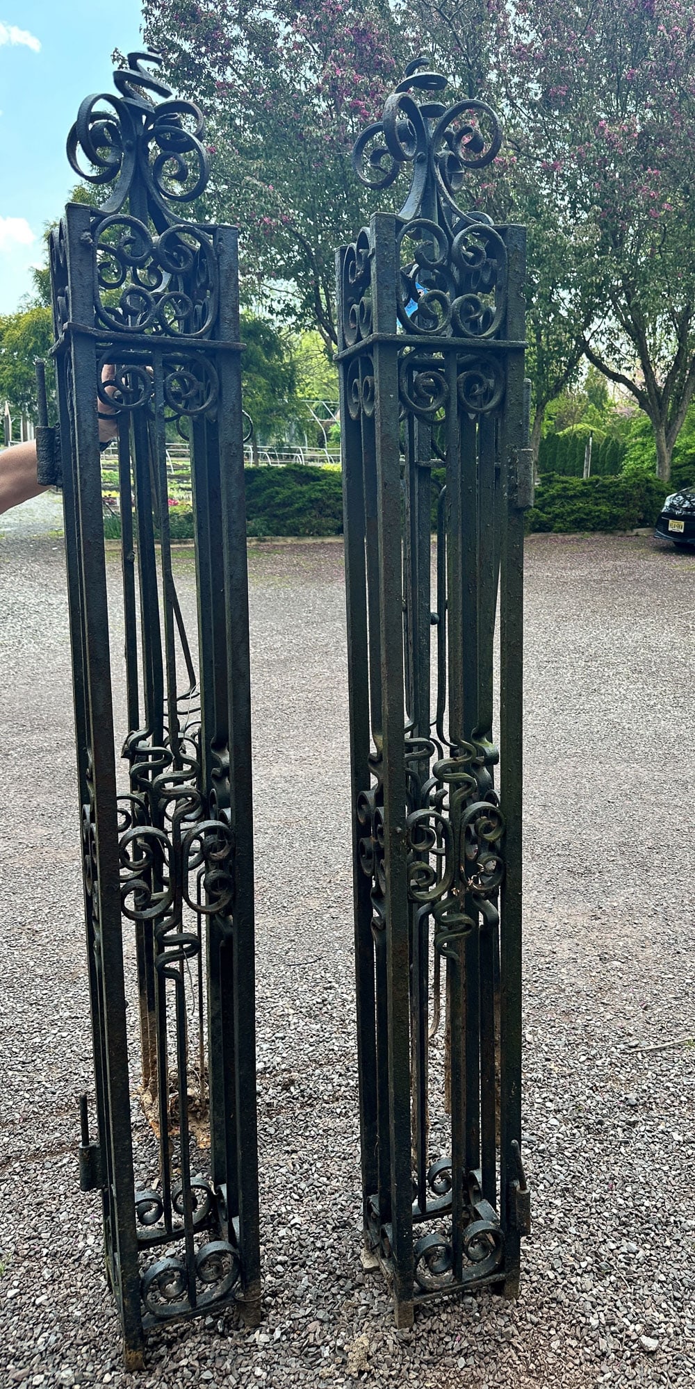 4 Wrought Iron Fence Posts, Newel Post (1 of 6)