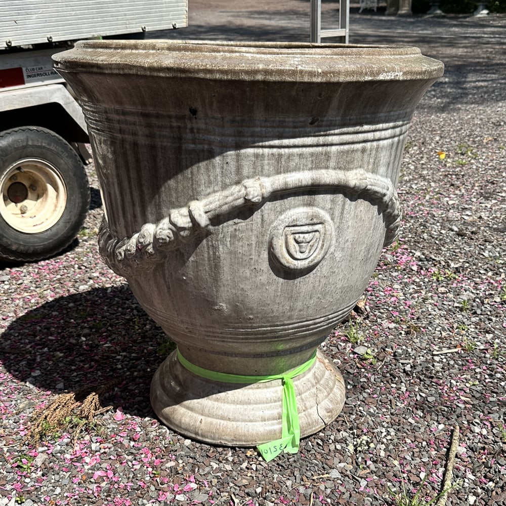 Large Ceramic Glazed Planter, Anduze Style (1 of 8)