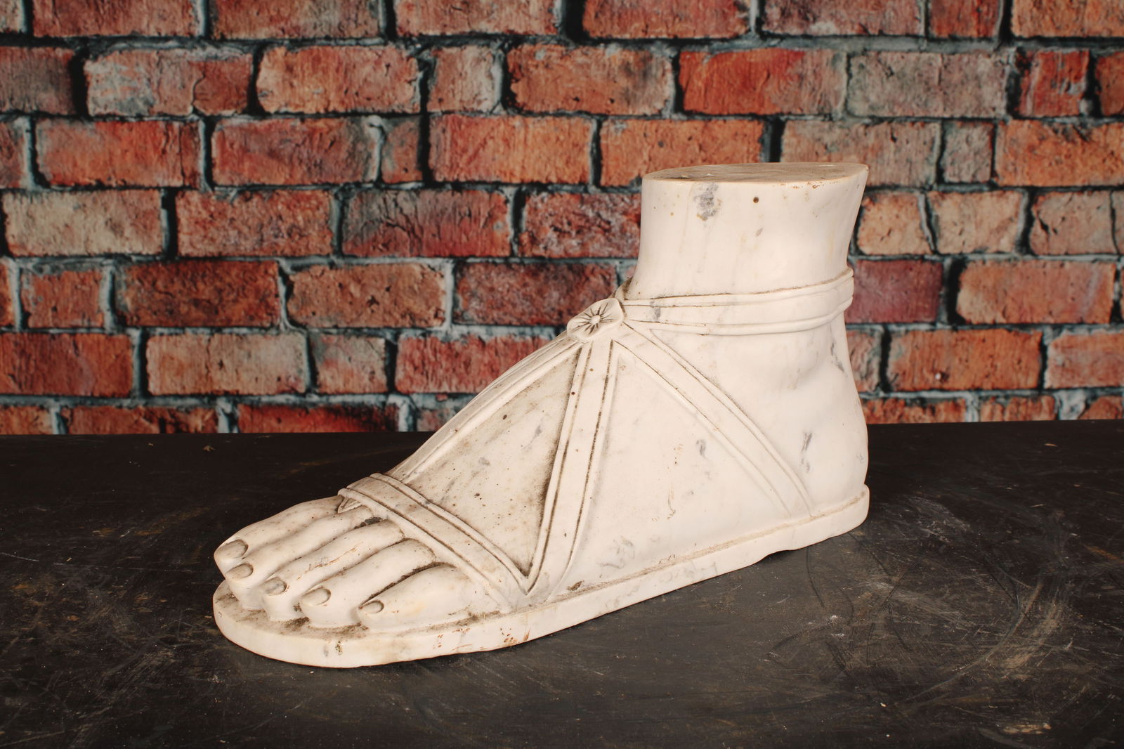 Carved Marble Roman Foot, Garden Decor (1 of 4)