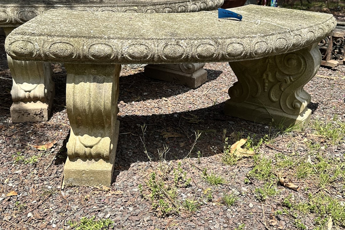 Cast Stone Garden Bench (1 of 6)