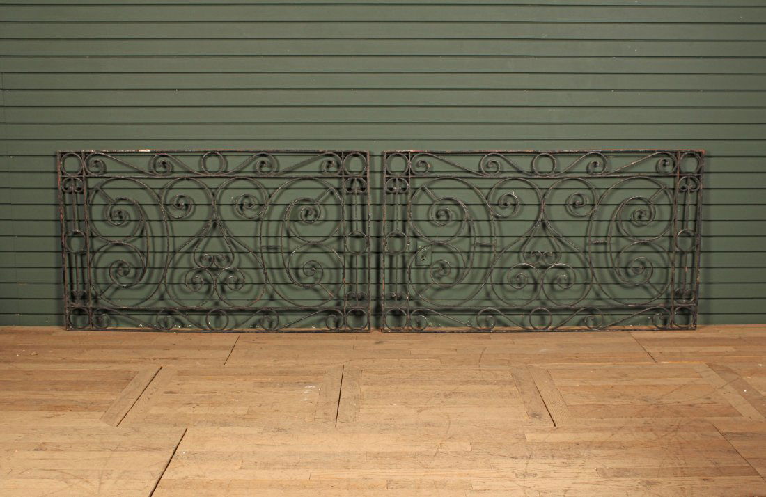 Pair Wrought Iron Balcony Panels (1 of 5)
