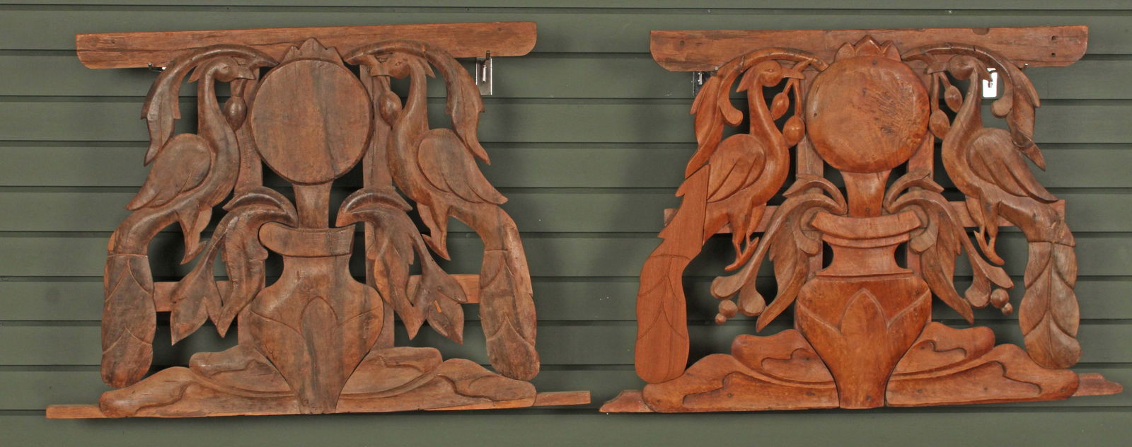 2 Carved Architectural Bird Panels (1 of 9)