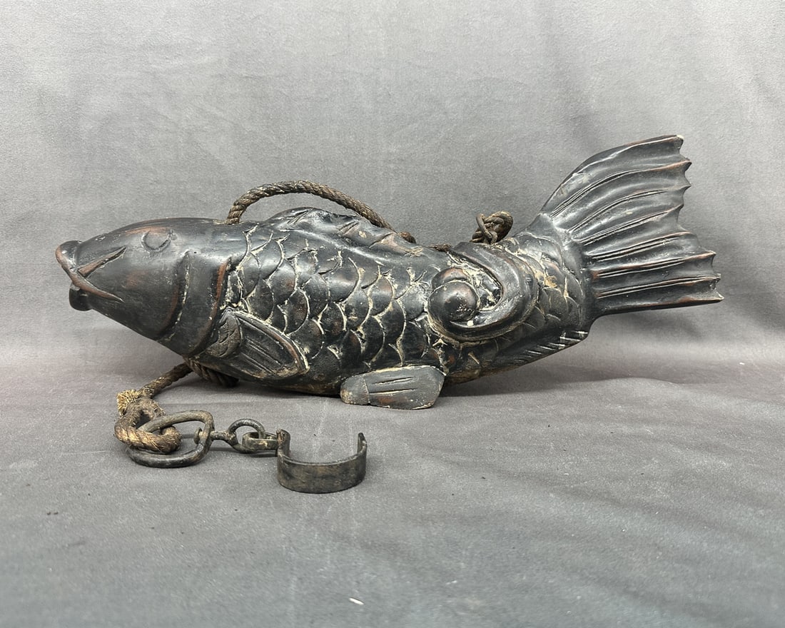 Japanese Jizai Kagi, Koi Fish Form Hearth Hook (1 of 9)