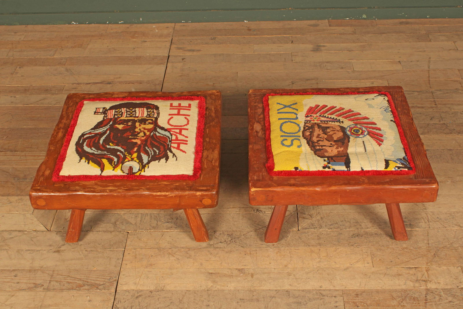 Pair Adirondack Style Camp Stools (1 of 8)