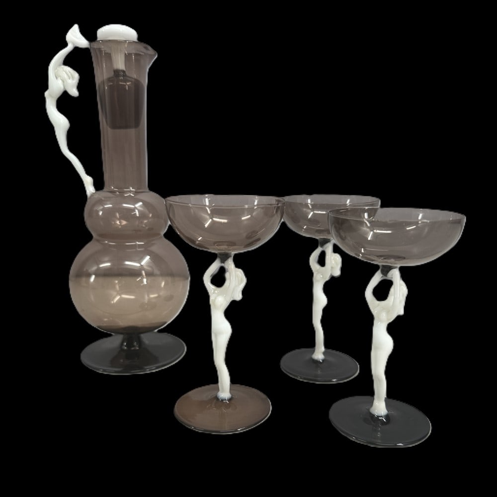 Art Deco Bimini Glass Cocktail Set (1 of 11)
