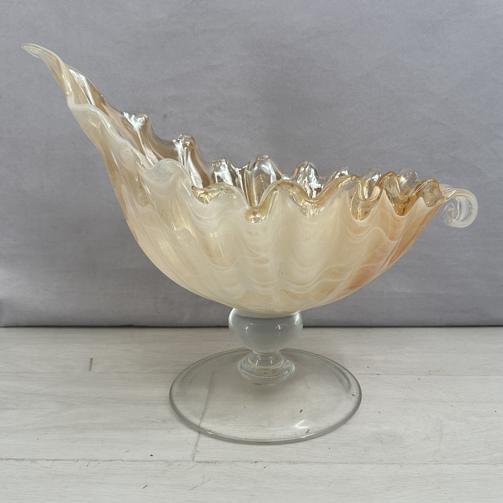 Murano Glass Shell Form Bowl, Centerpiece (1 of 9)
