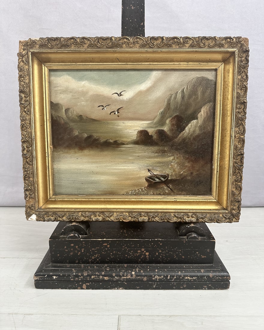 Antique Nautical Oil Painting, Signed (1 of 9)