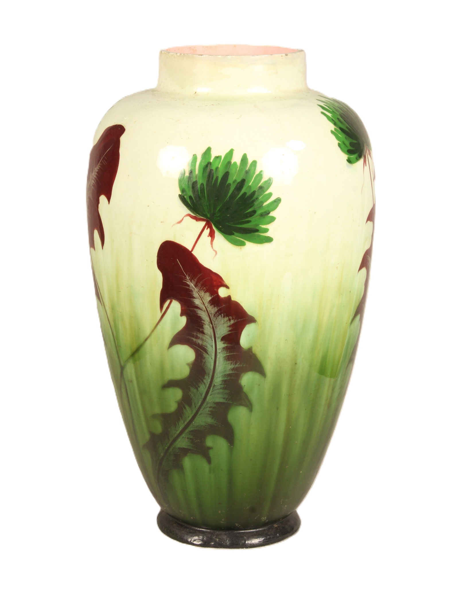 Julius Dressler Dandelion Majolica Vase (1 of 8)