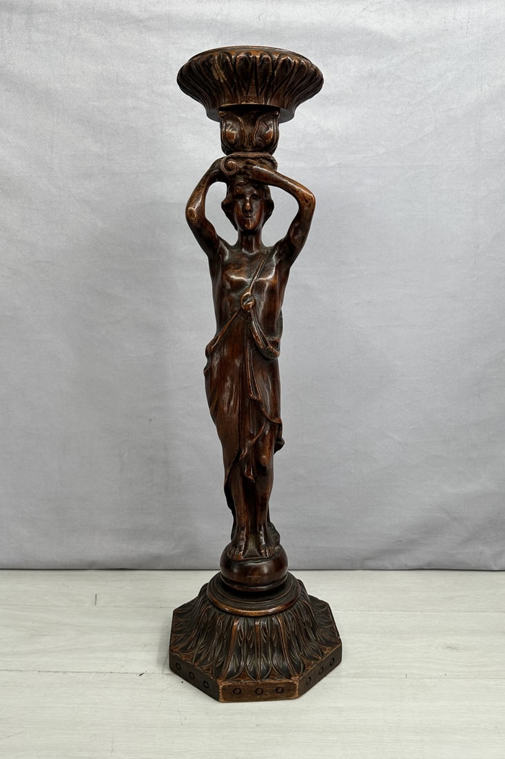 Figural Carved Wood Calling Card Tray (1 of 7)