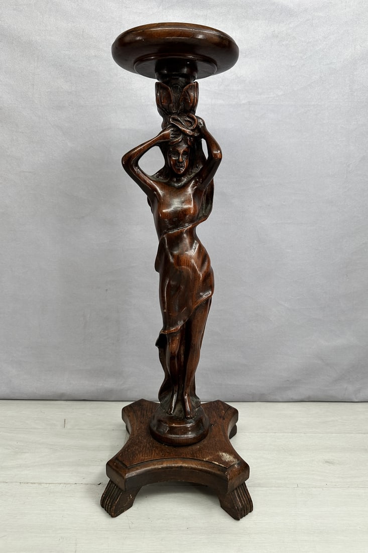 Figural Carved Wood Fernery Stand (1 of 9)