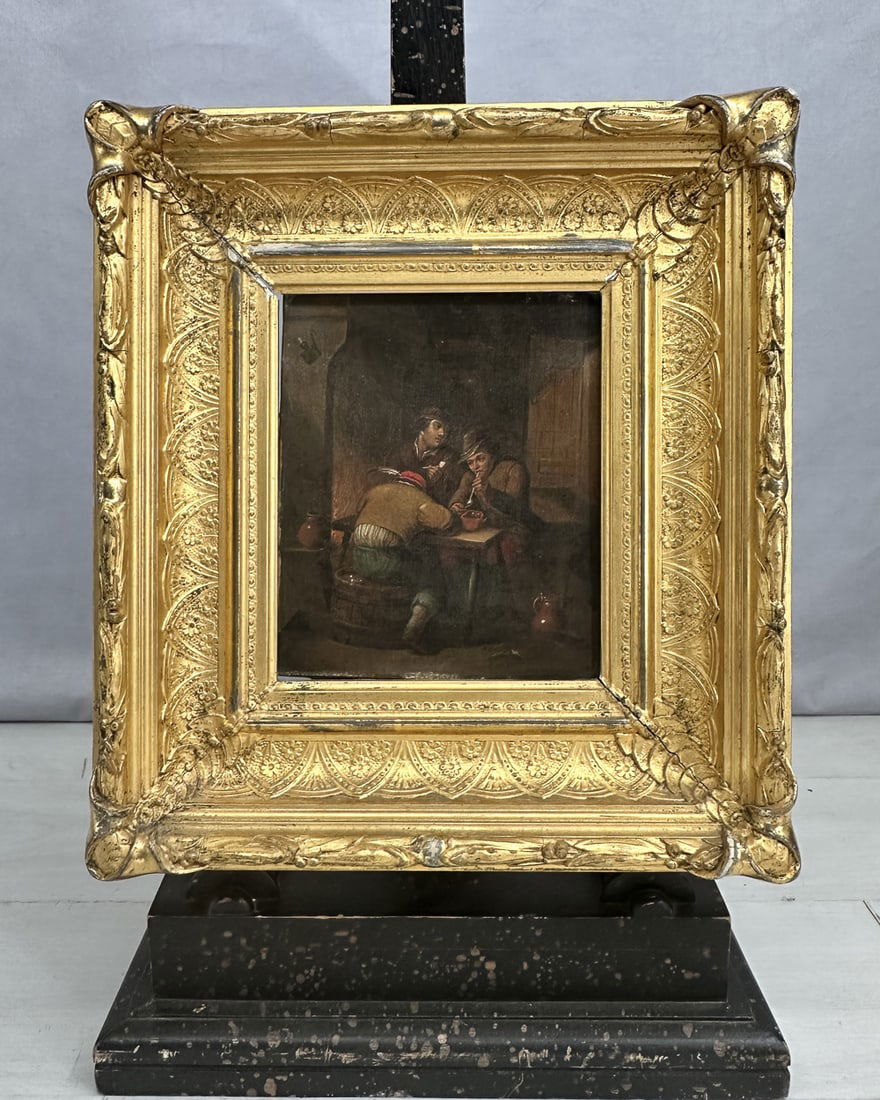After Teniers, Tavern Scene Genre Painting (1 of 7)