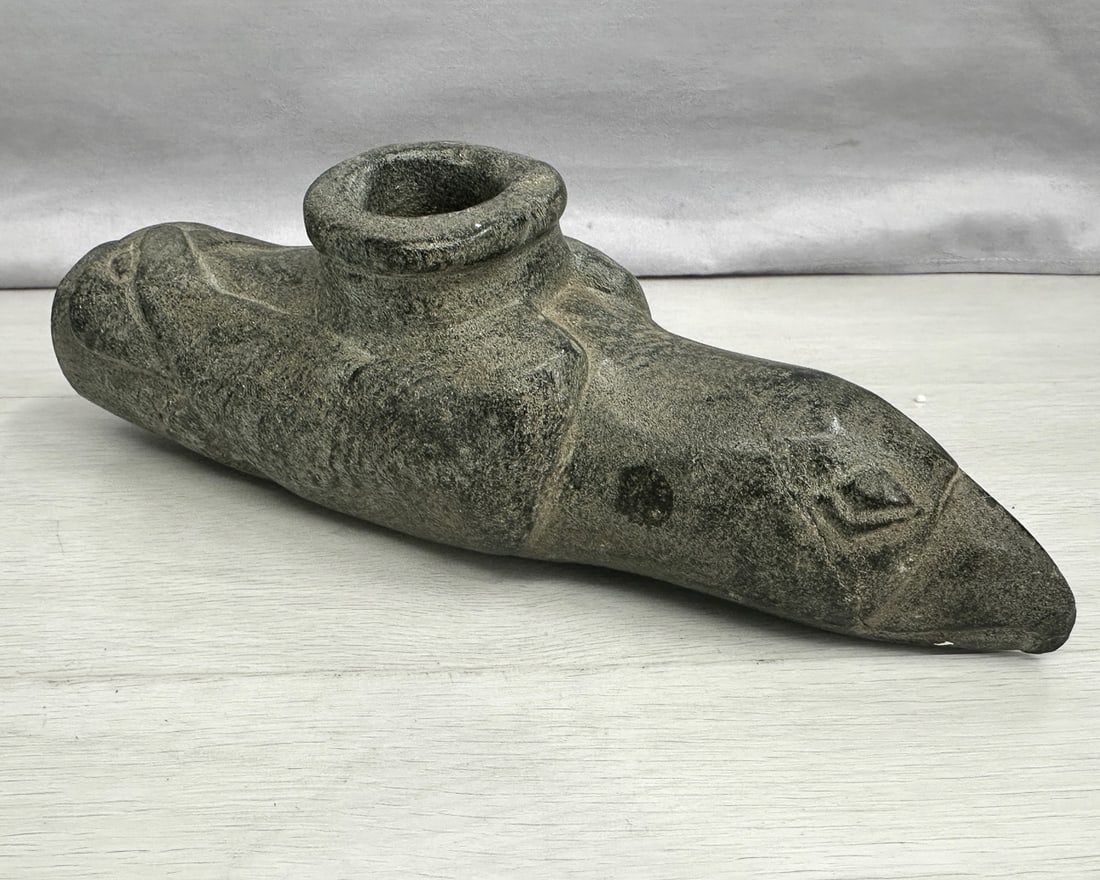 Ohio Mound Builders Effigy Pipe (1 of 8)