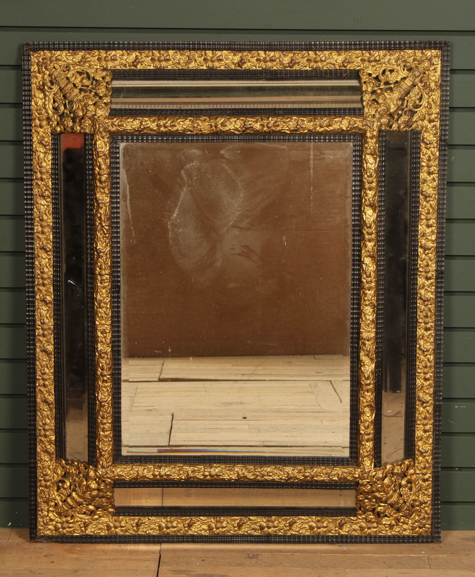 Dutch Mirror With Ornate Gilt Frame (1 of 8)