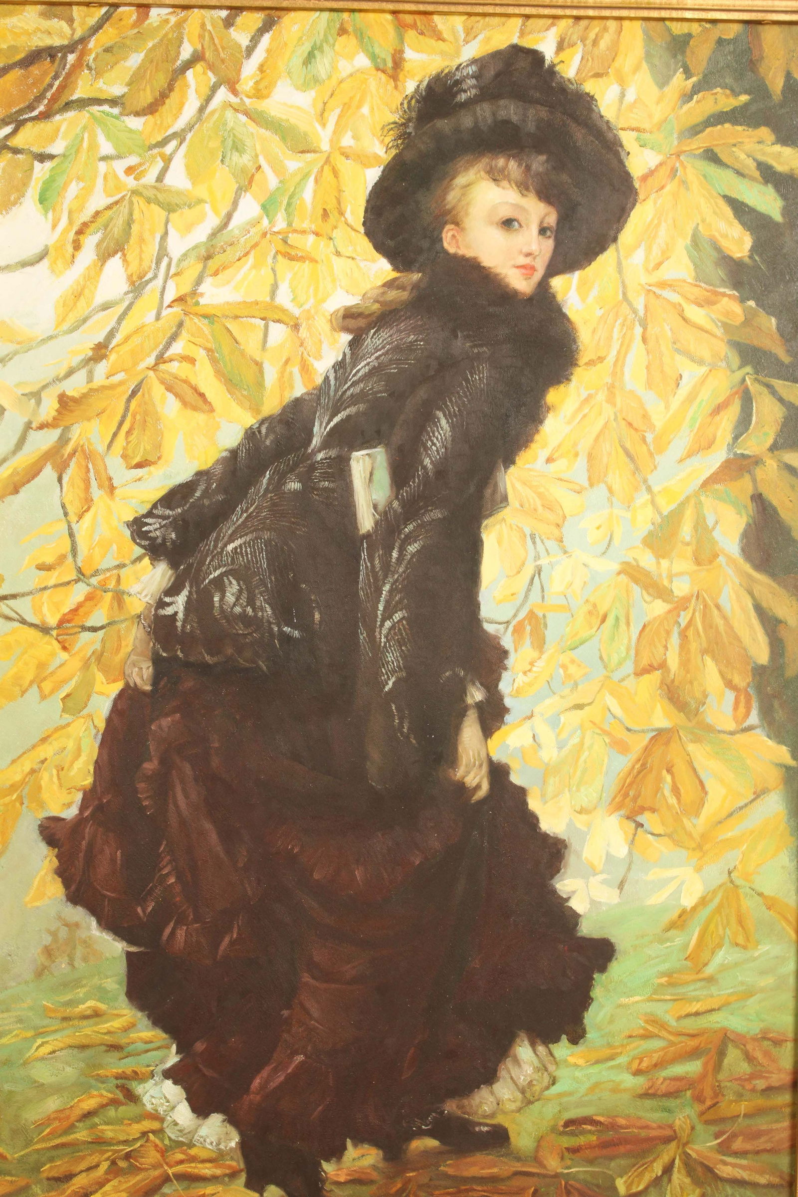 Austrian Style Giclee Print In Carved Frame (1 of 7)