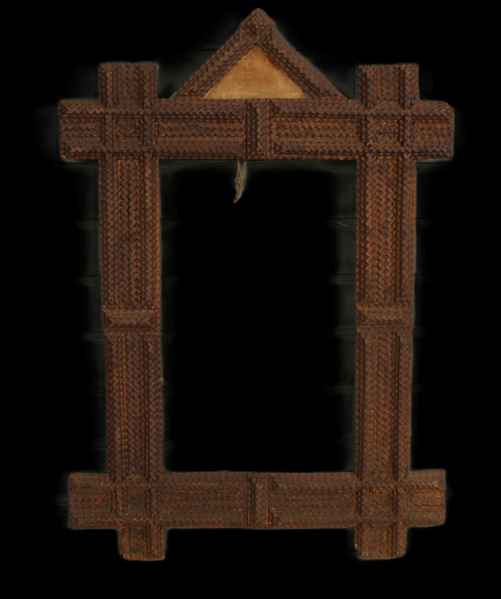 Antique Tramp Art Frame (1 of 7)