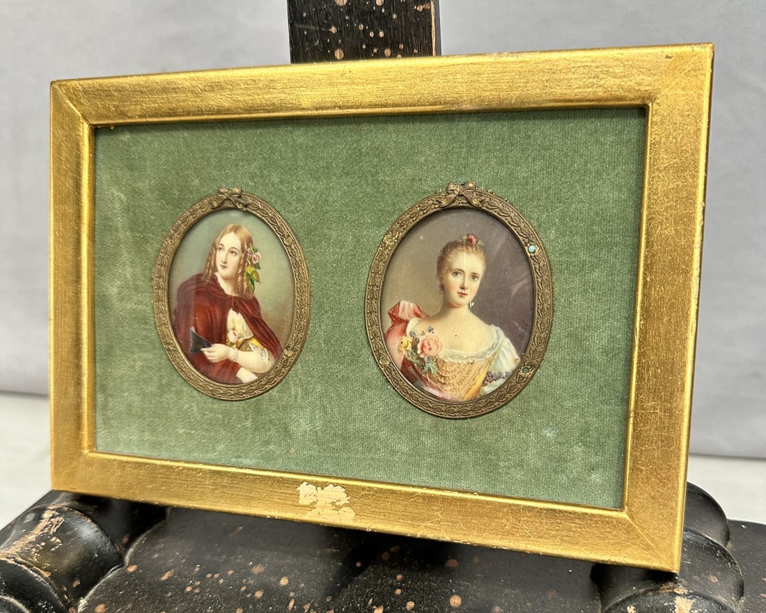 Two Miniature Portraits, One Frame (1 of 7)