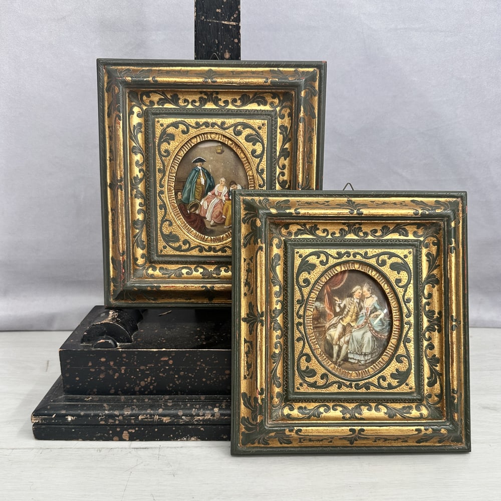 Portraits In Gilt Frames, Artwork Pair (1 of 8)