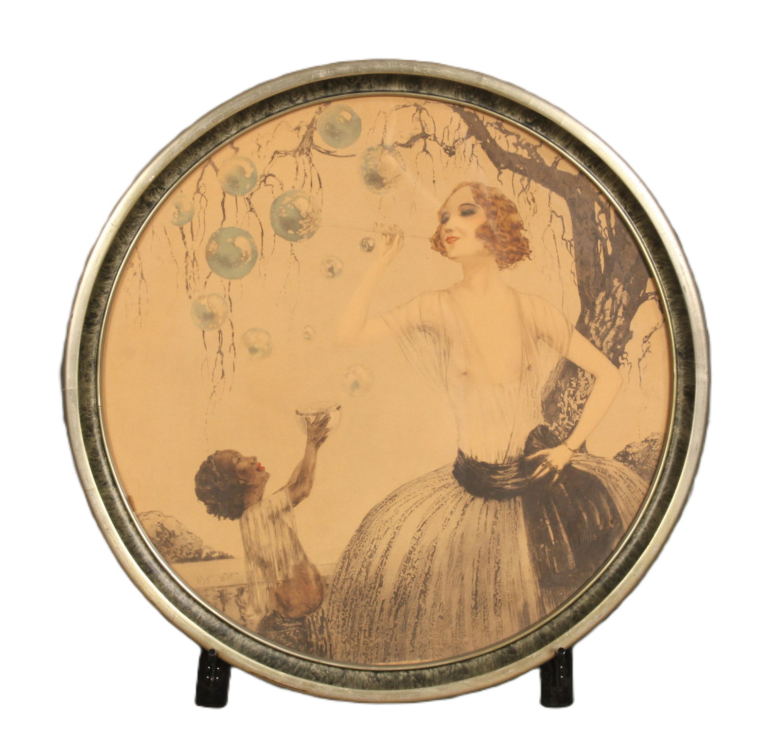 Icart Style Litho Framed Circle (1 of 8)