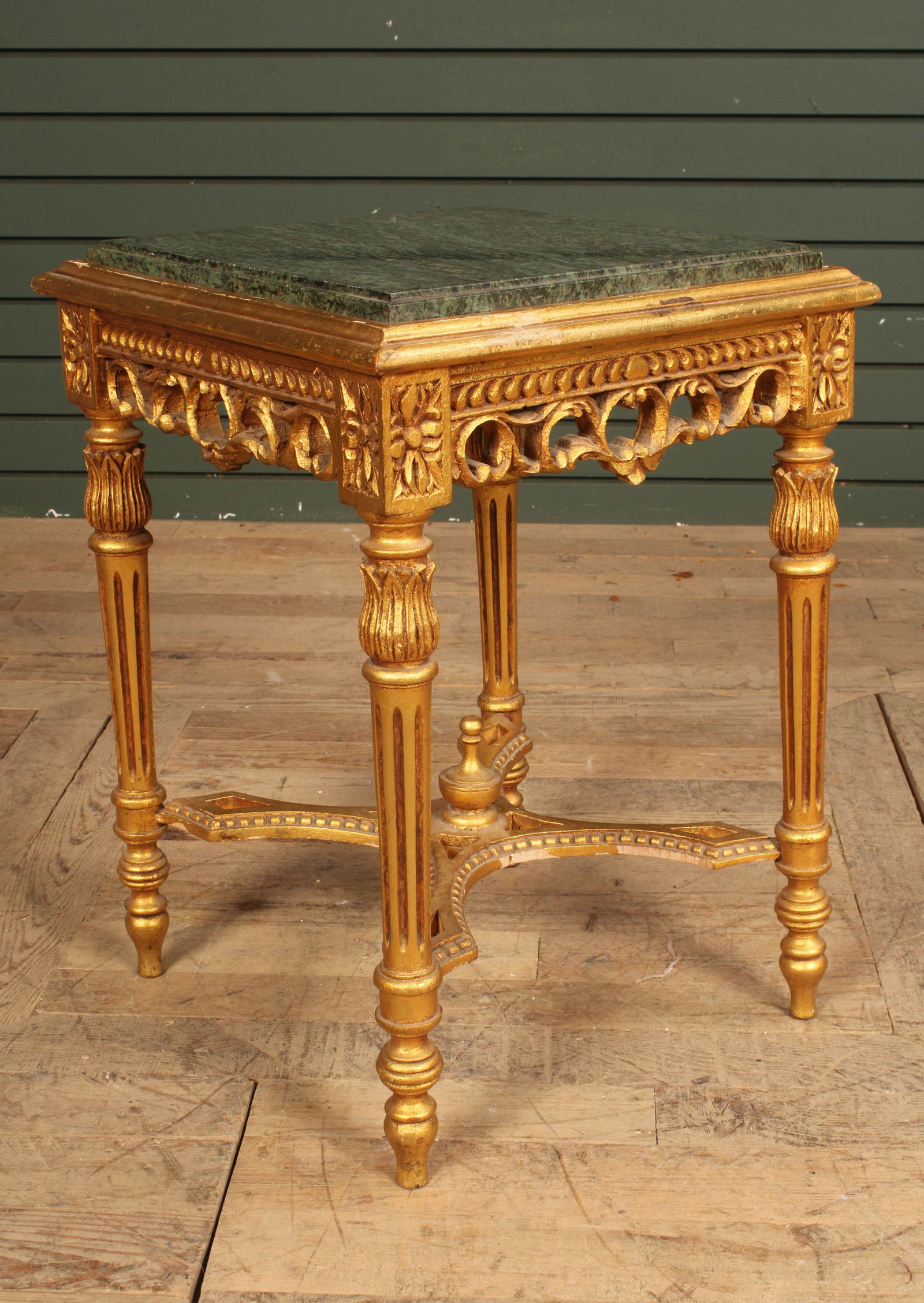 Vintage Gilt and Carved Wood Louis XV Style Table (1 of 4)